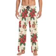 thumbnail image 7 of FORMRS Mens Pajama Pants with Pockets Sleepwear Lounge Bottoms Sizes S-2XL, Christmas Poinsettia, 7 of 7