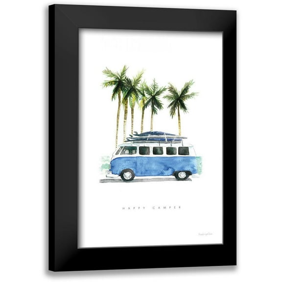 Charro, Mercedes Lopez 11x14 Black Modern Framed Museum Art Print Titled - Surf Days II