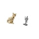 thumbnail image 5 of Estatua de Caballero Gato Majestuoso, Figura Decorativa, Escultura Animal, Adorno Artístico para Chimenea, Entrada, Estantería, Escritorio, Regalo de, 5 of 8