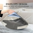 thumbnail image 4 of Yayeee Pillowcase King Size Set of 2 Satin Wrinkle Resistant Pillow Case, Gray Cute Cats, 4 of 7