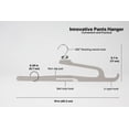 thumbnail image 3 of Multifunctional, Slim, Velvet, Non-Slip, Pants Clothes Hangers, Gray - Pack of 40, 3 of 3