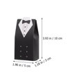 thumbnail image 2 of 100pcs Wedding Sweets Storage Boxes Bride Groom Designed Candy Storage Boxes, 2 of 8