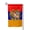 Square, variant on Armenian National Emblem Double Sided Garden Flag for Indoor Outdoor Decorations 12.5 * 18 Inches Square