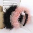 thumbnail image 3 of Festival Accessories women Headwear Hair Band Fluff Headbands Stage Performance Feather GREY, 3 of 8