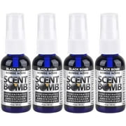 Scent Bomb Air Freshener Spray, 100 % Oil Based Concentrated Air Freshener, Air Freshener Spray for Car, Room, Bathroom and Odor Eliminator, Black Bomb, 4 Pack