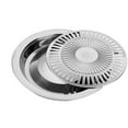 thumbnail image 1 of justharion Non Stick Barbecue Plate Grill Pan Round for Outdoor Camping Picnic Indoor, 1 of 8