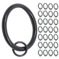 thumbnail image 3 of Meriville  1.5-Inch Inner Diameter Metal Curtain Rings with Eyelets Oil-Rubbed Bronze - Set of 28, 3 of 5