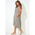 thumbnail image 3 of Catherines Women's Plus Size A-Line Linen Blend High-Low Dress, 3 of 4