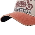 thumbnail image 4 of Lispipm Women's Classic Vintage Distressed Baseball Cap Washed Cotton Travel Camping Adjustable Fit Hats Casual Daily Caps Orange, 4 of 5
