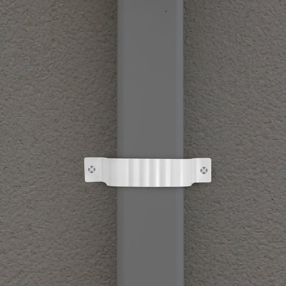 IBASETOY White Aluminum Alloy Gutter Bracket Downspout Adapter Clamp for Roof Drainage