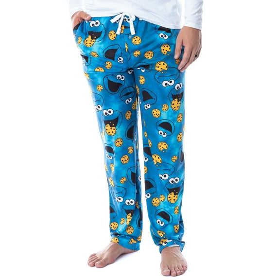 Sesame Street Men's Cookie Monster Tie Dye Adult Sleep Lounge Pajama Pants