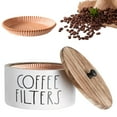 thumbnail image 2 of MOQIN ‌Wooden Coffee Filter Holder with Lid - Rustic Farmhouse Coffee Bar Decor Organizer, Storage Container for 8-12 Filters, Waterproof Basket Dispenser for Kitchen Countertop Accessories‌, 2 of 8