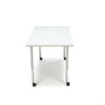 thumbnail image 5 of OFM Adapt Series Rectangle Student Table - 25-33″ Height Adjustable Desk with Casters, White (RECT-LLC), 5 of 5