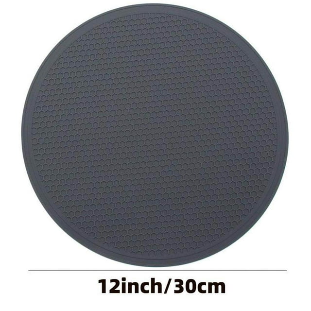 Silicone Trivet Mat Pot Holder Multipurpose Hot Pads Silicone Kitchen Tabletop Silicone Cushion Heat Resistant Coasters Cup Insulation Mat Insulation Pad Dark gray