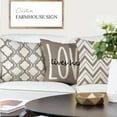thumbnail image 4 of Farmhouse Pillow Covers 18x18 Set of 4 Throw Pillow Covers Rustic Linen Decorative Pillows Square Cushion Covers for Couch Sofa Bedroom Home Decor, 4 of 6