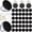 Black-30, variant on Black 30 Count Compact Magnifying Mirrors Party Favor Set