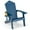 Navy, variant on Costway Patio HIPS Adirondack Chair with Cup Holder Weather Resistant Outdoor 380 LBS Navy