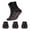 3 Pairs Black, variant on Fesfesfes 3 Pairs Knit Socks for Short Boots and Sneakers Self-heating Socks Heating Sock for Men And Women Sport Socks Camping Riding Socks