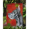 thumbnail image 3 of Black Great Dane Red Snowflakes Holiday Christmas Garden Flag, 3 of 5