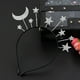 thumbnail image 4 of Diadema de lentejuelas con purpurina y forma de luna y estrella para Halloween, fiestas, bodas, cumpleaños, disfraces, cosplay, 4 of 5