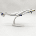 thumbnail image 5 of 2X Modèle d'Avion Antonov An-225 Mriya Échelle 1/400 Réplique Jouet d'Avion pour Collection, 5 of 5