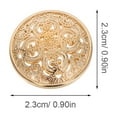 thumbnail image 2 of LEORX 30Pcs Sewing Fastener Metal Button for Clothes Golden Hollow Decoration, 2 of 6