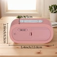 thumbnail image 6 of Unique Bargains 2 Pcs Oval Digital Alarm Clock Adjustable Alarm Snooze Pink, 6 of 6