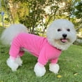 thumbnail image 3 of TELOLY Dog Clothes,Comfortable Fit Dog Sweatshirt,Blocks Cold Effectively Adorable and Functional Dog Clothes for Small Dogs,Magenta,M, 3 of 4