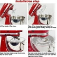 thumbnail image 7 of Mixer Bowl Covers for KitchenAid 4.5-5 Qt Tilt-Head Stand Mixer, Splash Guard with Extra Pouring Window for KitchenAid Mixer, Bowl Lid to Prevent Spilling of Ingredients(Pack of 1), 7 of 7