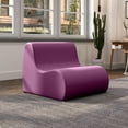 thumbnail image 4 of Jaxx Midtown Large Classroom Soft Foam Chair - Premium Vinyl Cover, Purple, 4 of 6