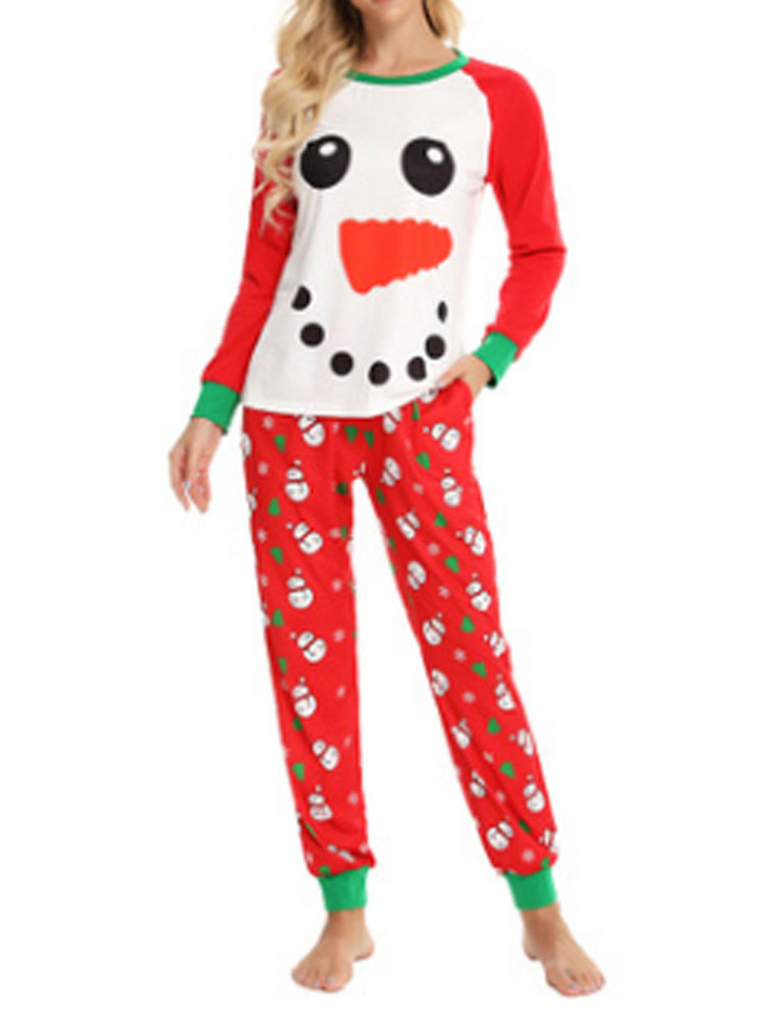 Women's Christmas Suit Crew Neck 