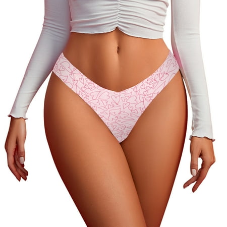 

ZMHEGW Tummy Control Underwear For Women Underpants Patchwork Color Bikini Solid Briefs Knickers Gift For 1 Piece Love Women s Panties
