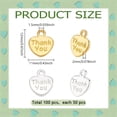 thumbnail image 2 of 100Pcs Thank You Heart Charms 12x11x2mm Tibetan Style Alloy Mini Love Heart "Thank You" DIY Charms Bulk Crafts Supplies With 1.5mm Hole for DIY Necklace Jewelry Making Crafting Golden Silver Colorful, 2 of 4