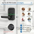 thumbnail image 2 of Cerradura inteligente para manija de puerta con teclado: Cerradura de puerta de entrada sin llave Kucacci - Cerradura inteligente para puerta delantera - Cerradura electrónica con teclado digital - Ce, 2 of 5