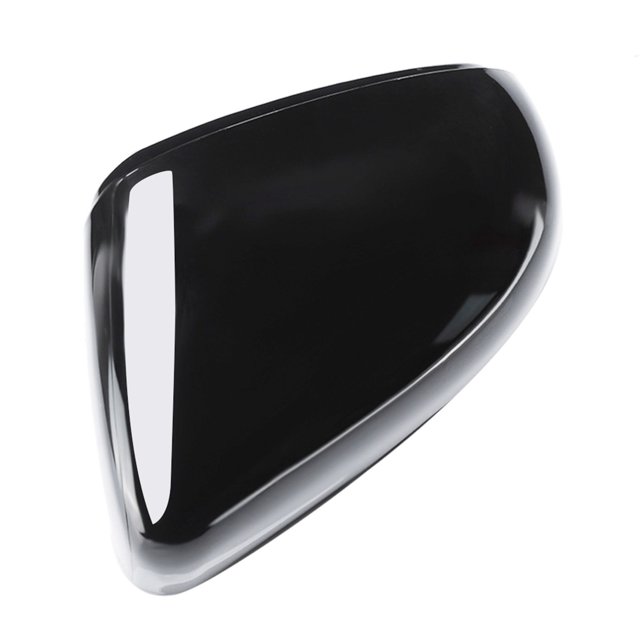 Cubierta de carcasa para espejo retrovisor izquierdo de coche, color negro brillante, tapa decorativa negra