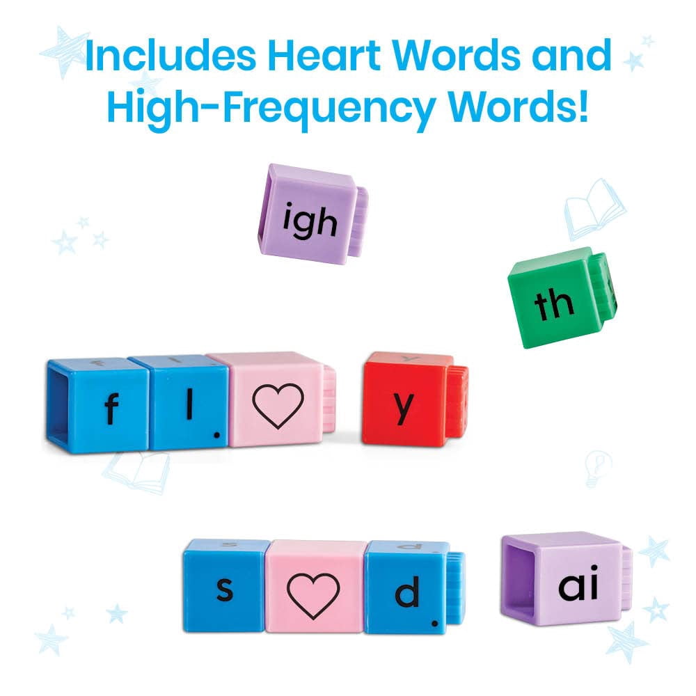 hand2mind Reading Rods Building Sight Words, Word Building Activities, Letter Blocks