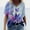 08#Purple, variant on Babysbule Women's Fall Tops Plus Size Women Casual Short Sleeve Printed V-Neck Tops Tee T-Shirt Blouse