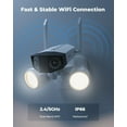 thumbnail image 6 of Reolink Floodlight Series F750W Wireless Camera, 180 FOV 4K Dual-Lens WiFi Outdoor Security Camera, 6 of 11