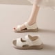 thumbnail image 2 of Sandalias de verano de talla grande con suela gruesa y suela plana con velcro, informales, de suela suave, para estudiantes y mujeres, 2 of 6