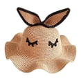 thumbnail image 2 of Sombrero de conejito con visera ancha, sombrero para el sol, sombrero de playa de moda, sombrero de cubo transpirable Caqui, 2 of 9