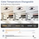 thumbnail image 2 of Ventilador de techo LEDIARY, 22 pulgadas, control remoto regulable, marrón, 120 V, 2 of 7