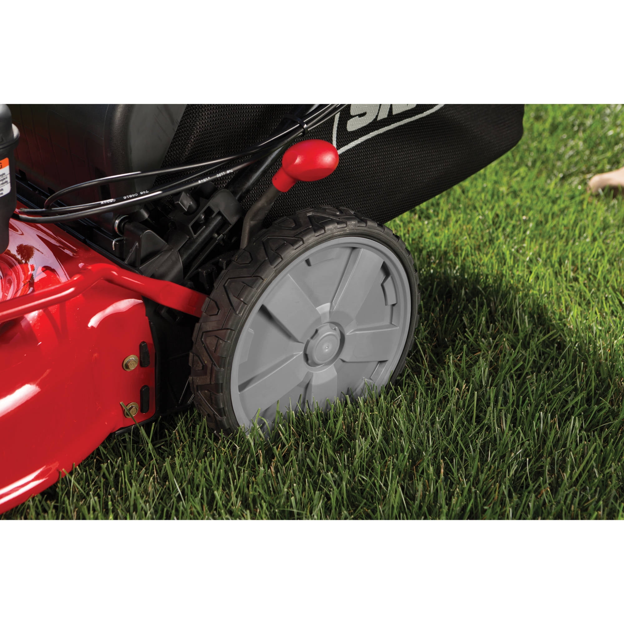 Snapper 21 Self Propelled Gas Rear Wheel Drive Mower with Side Discharge Mulching Rear Bag and Rear High Wheel Walmart