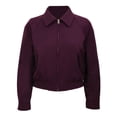 thumbnail image 1 of Chamarra George para Mujer, Cuello Camisero Vino Talla G, 1 of 4