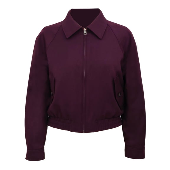 Chamarra George para Mujer, Cuello Camisero Vino Talla G