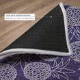 thumbnail image 6 of Addison Rugs Dream Shag Premium Machine Washable Transitional Pineapples Blue Round Rug, 8' x 8', 6 of 8