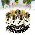 thumbnail image 4 of Pancarta de Mayimx lámparas de linternas de papel reutilizables decoración cumpleaños flores, 4 of 6