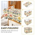 thumbnail image 2 of Yayeee Collapsible Cube Storage Bin with Lid Fabric Closet Decorative Basket with Handles, Beige Floral, 2 of 7