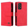 thumbnail image 3 of Case for Samsung Galaxy A52S 5G Cover Zipper Pocket Wallet Case Magnetic Protective - Red, 3 of 5