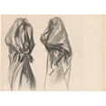 thumbnail image 2 of John Singer Sargent 14x11 Gold Ornate Wood Frame and Double Matted Museum Art Print Titled - Bedouin Women (1890-1891), 2 of 4