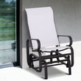 thumbnail image 2 of Heat & wear - resistant metal rocker, beige color | Outdoor relaxation on patio | Support up to 352 lbs safely, 2 of 2